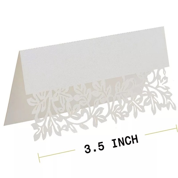 Laser Cut Lace Pattern Table Name Card Party Wedding Decor Party Table Seat Card - Picture 11 of 16